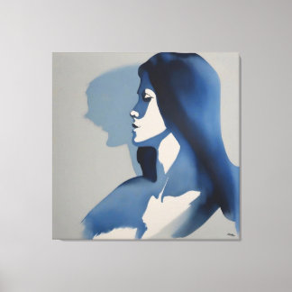 Blue Woman  Canvas Print