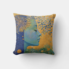 Blue Woman Dekorativ kudde