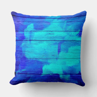 Blue Wood Vintage #2 Kudde