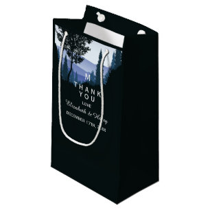 Blue Woodland Forest, Rustic Bröllop Tack