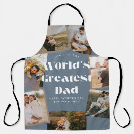 Blue World's Greatest Dad 7 Foto Collage