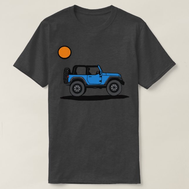 Blue Wrangler med Sol T Shirt (Design framsida)