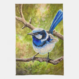 Blue Wren - Kökshandduk