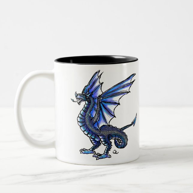 Blue Wyvern Mugg (Vänster)