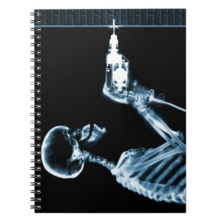 Blue X-Ray Skeleton Builder Anteckningsbok