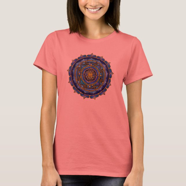 Blue Yantra T Shirt (Framsida)