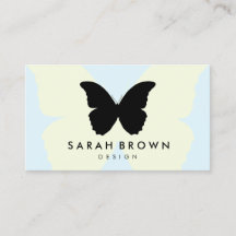 Blue & Yellow Butterfly | Elegant Professional