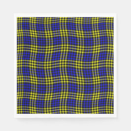 Blue Yellow Plaid Checker Seamless Pattern Pappersservett