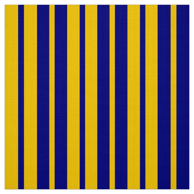 Blue Yellow Stylish Stripes Pattern Design  Tyg (Provkarta)