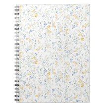 Blue Yellow Wildflower Pattern