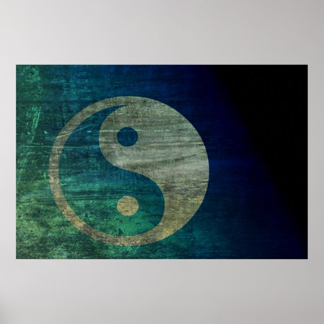 Blue Yin Yang Poster (Framsidan)