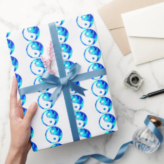 Blue Yin Yang Presentpapper