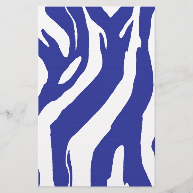 Blue Zebra Brevpapper (Framsida)