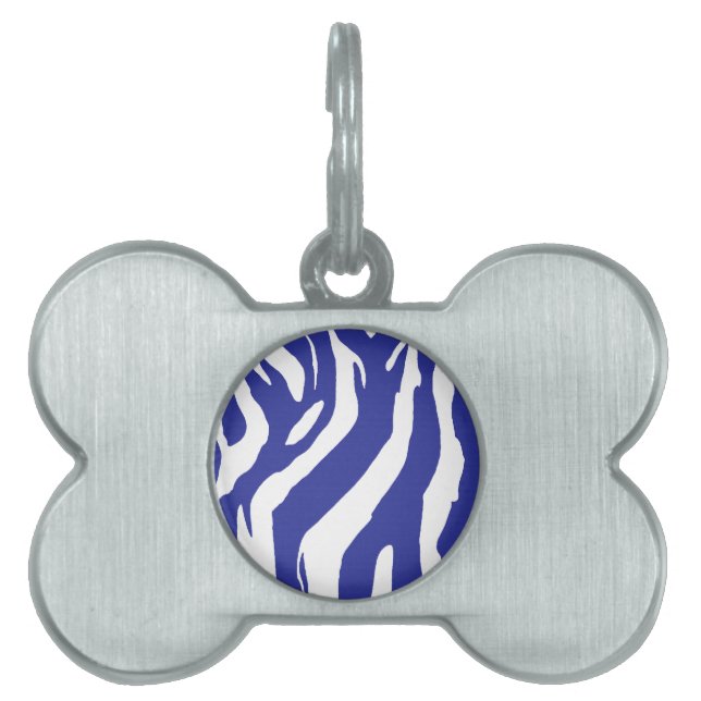 Blue Zebra ID-bricka Husdjur (Framsidan)