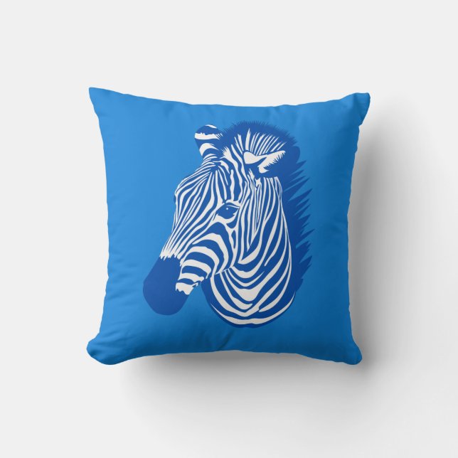 Blue Zebra Kudde (Framsida)