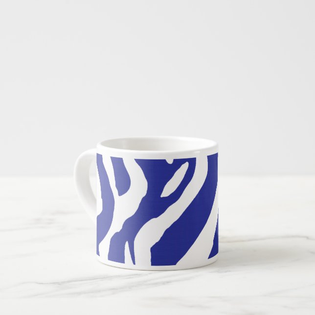 Blue zebra mugg espressomugg (Framsida vänster)