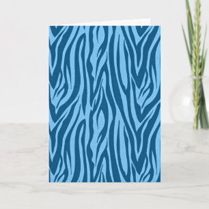 Blue Zebra ränder Kort