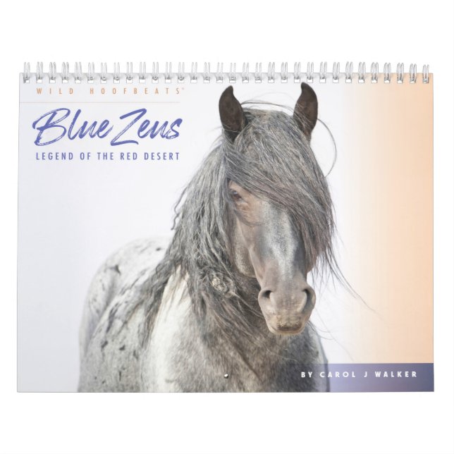 Blue Zeus Vild Horse Calendar Kalender (Omslag)
