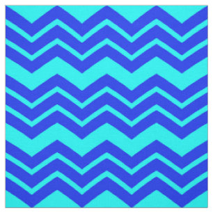 Blue Zig Zag Chevron Mönster Design Tyg