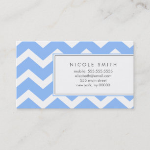 Blue Zig Zag Chevron Mönster Telefonkorten