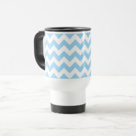Blue Zigzag, Blue Chevron, Geometric Mönster Resemugg