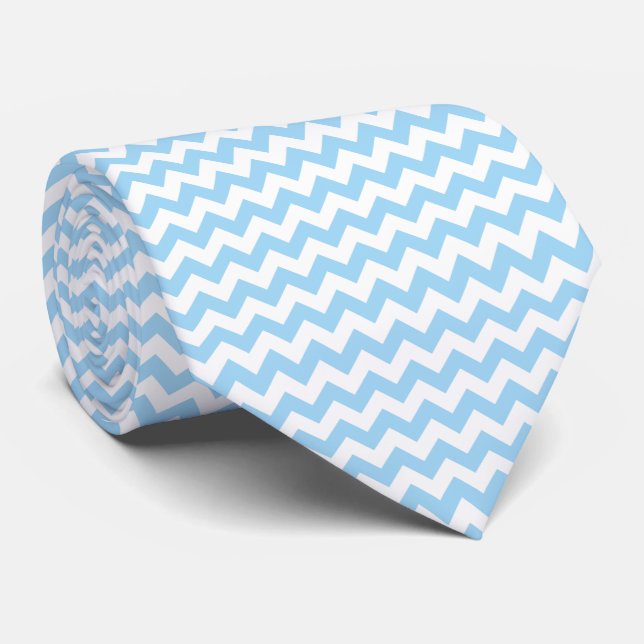 Blue Zigzag, Blue Chevron, Geometric Mönster Slips (Rullad)