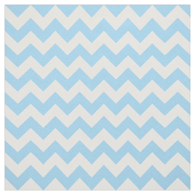 Blue Zigzag, Blue Chevron, Geometric Mönster Tyg (Provkarta)