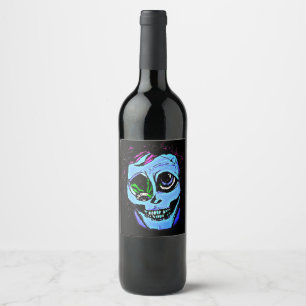 Blue Zombie Vinflaska Etikett