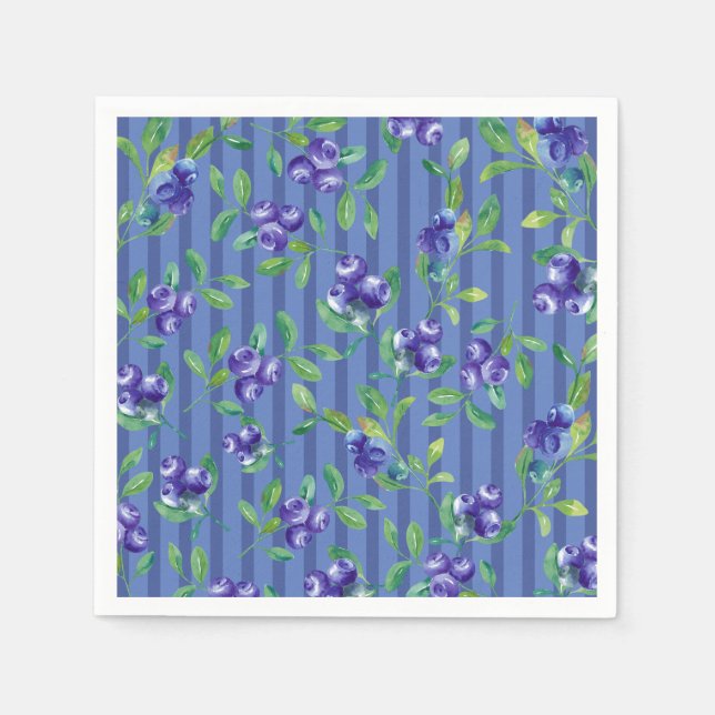 Bluebär Berry Sweet Baby Shower Pappersservett (Framsidan)