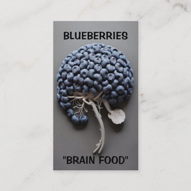 Bluebär Brain Food Visitkort (Framsida)