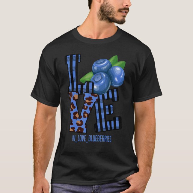 Bluebär Graphics Blueberry Farmer Blueberry T Shirt (Framsida)