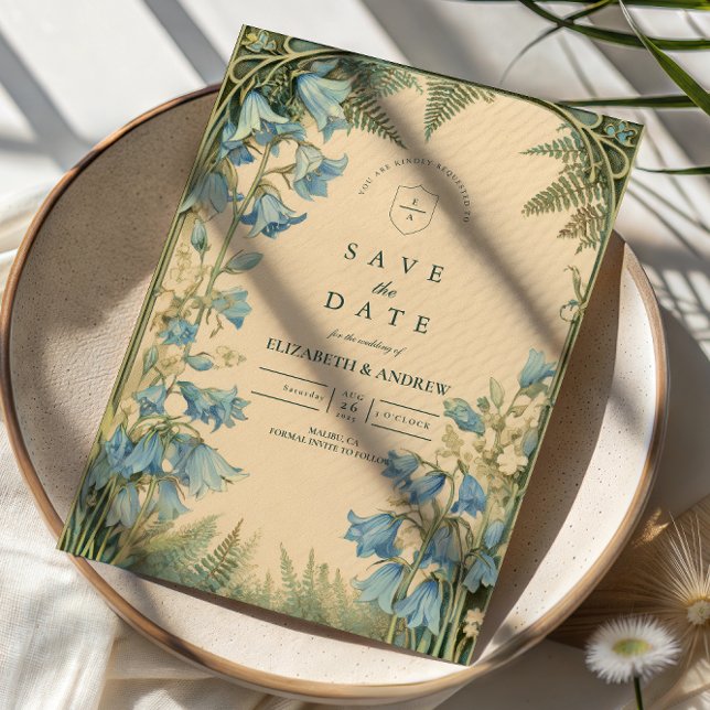 Bluebell Art Nouveau Wedding Spara Datumet (Skapare uppladdad)