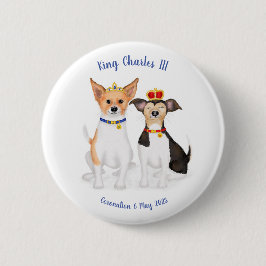 Bluebell & Beth Jack Russells Coronation badge Knapp