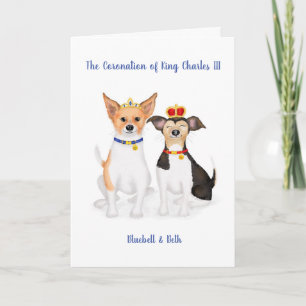 Bluebell & Beth Jack Russells Coronation Card Kort