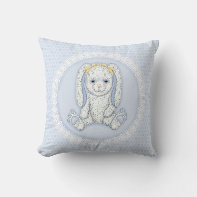 Bluebell Bunny och Polka dots Keepsak Pillow Kudde (Framsida)