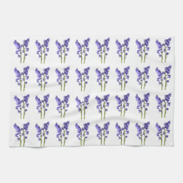 Bluebell Fabric Mönster. Kökshandduk