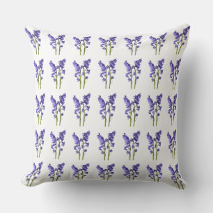Bluebell Fabric Mönster. Kudde
