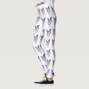 Bluebell Fabric Mönster. Leggings