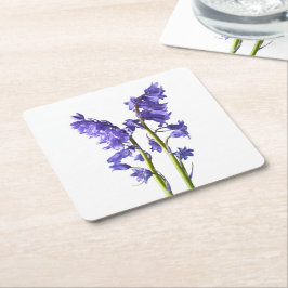 Bluebell Fabric Mönster. Underlägg Papper Kvadrat