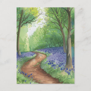 Bluebell Flower Trail Bluebells Vykort