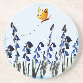 Bluebell Flowers Butterfly Blommigt Underlägg