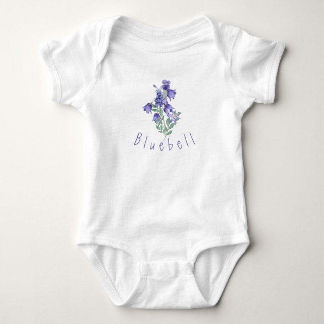 Bluebell Flowers T Shirt (Framsida)