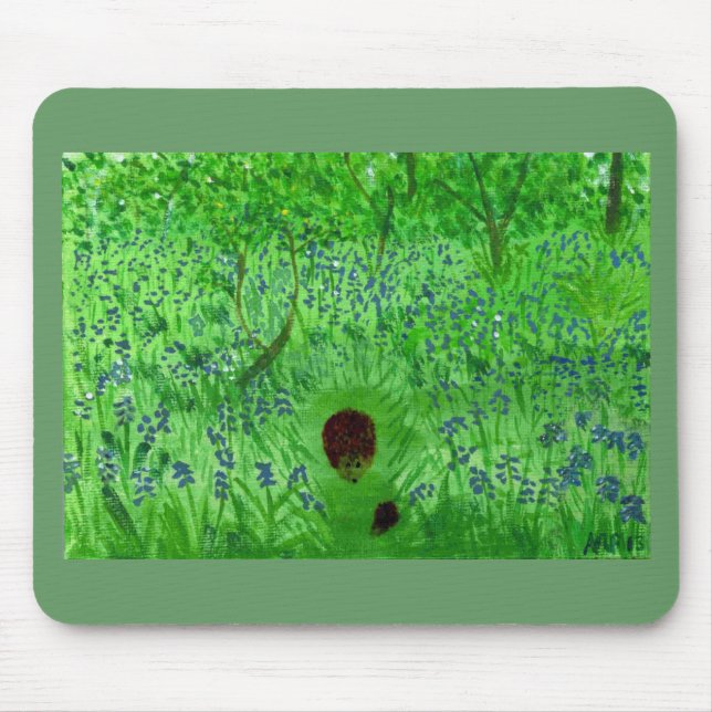 Bluebell Hedgehogs Woodland Musmatta (Framsidan)