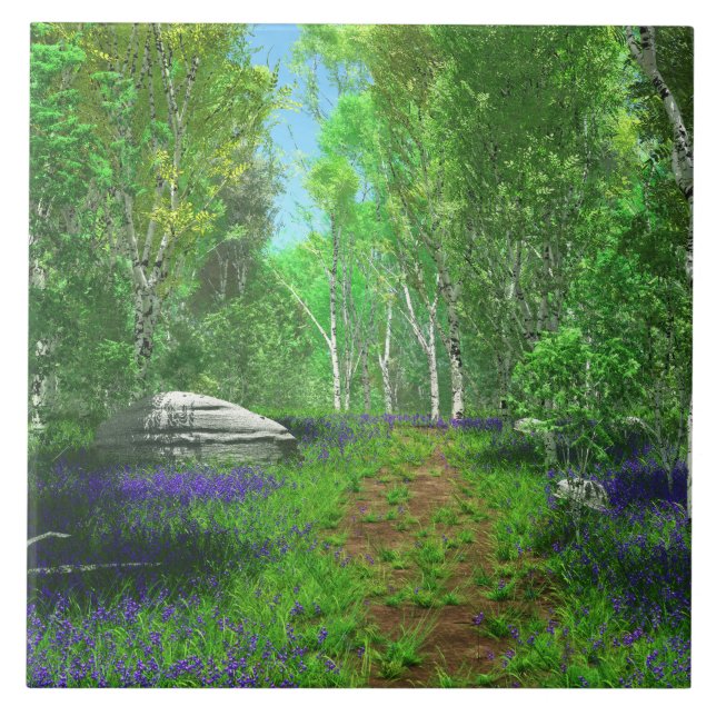 Bluebell Light Decorative Tile Kakelplatta (Framsidan)