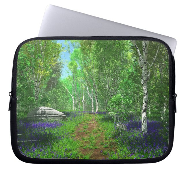 Bluebell Light Laptop sleeve (Framsidan)