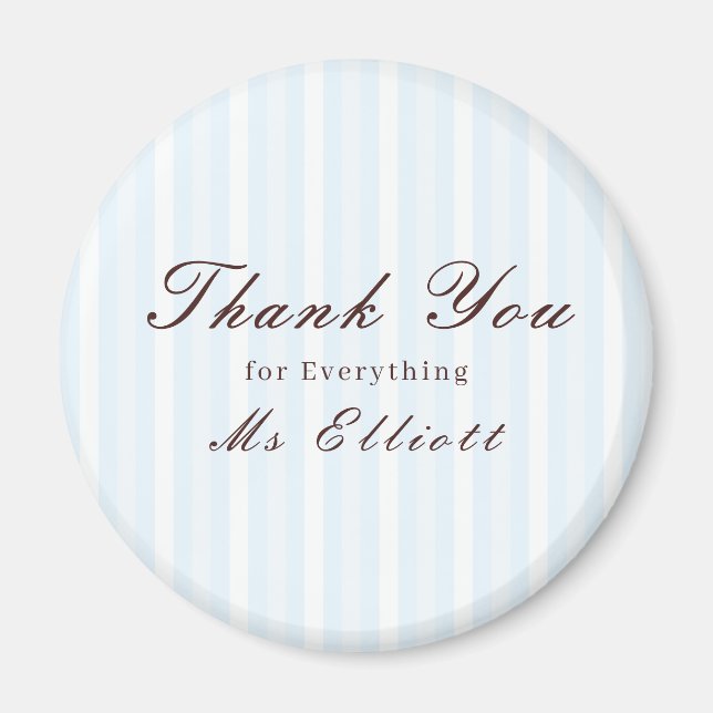 Bluebell - Personalised Thank You Teacher Magnet (Framsidan)