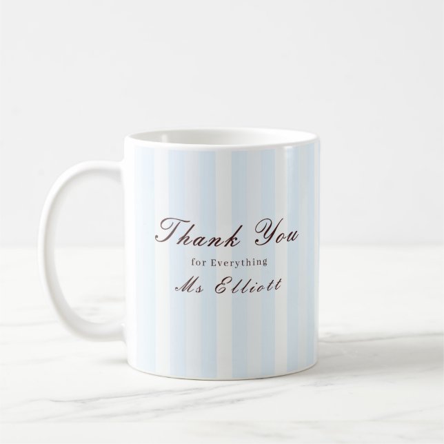 Bluebell - Personalised Thank You Teacher Mug Kaffemugg (Vänster)
