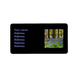 Bluebell Skogen Adressetikett