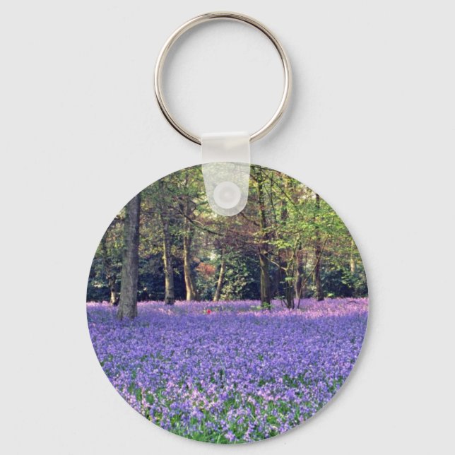 Bluebell Skogen, Englands blommor Nyckelring (Framsida)