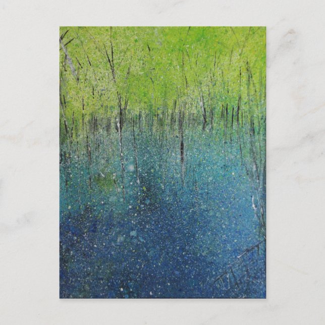 Bluebell Skogen Vykort (Framsida)